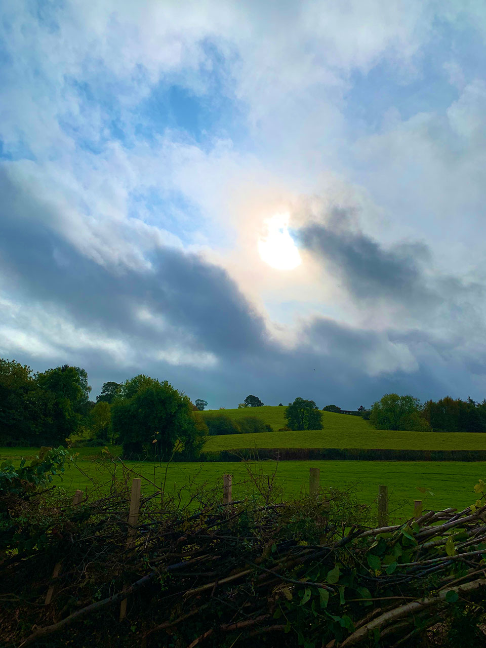 landscape photo of fields in North Wales